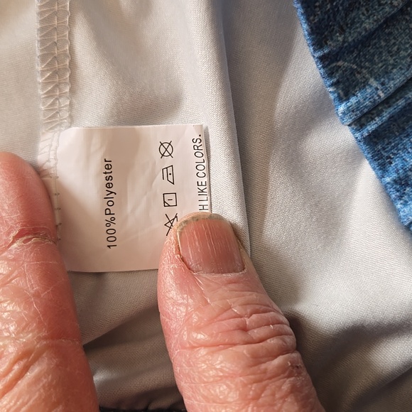 NWOT Blue Floral 2 Pc Lounge Set Size 1X LACE V-Neck Elastic Waist Pull Over - Picture 9 of 11